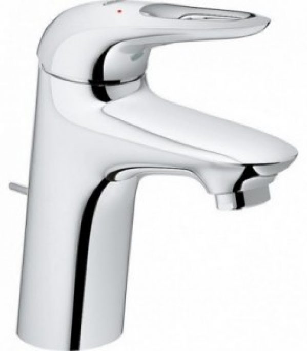 mitigeur lavabo Grohe Eurostyle, chromé, levier évidé