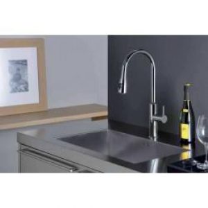 Mitigeur pour évier de cuisine avec douchette bi-jets chrome ALTO PREMIUMS – CRISTINA ONDYNA KU53051