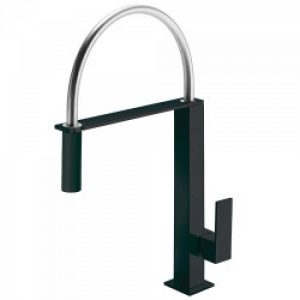 Mitigeur évier avec bec extractible Noir Mat – TRES 006487NM