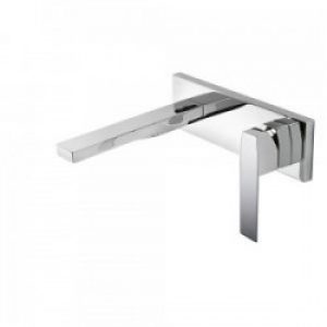 Mitigeur évier mural Corps encastré inclus et non divisible. Bec 185 mm. – TRES 20220003