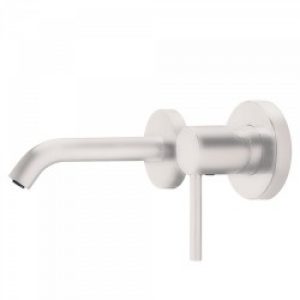 Mitigeur évier mural Corps encastré inclus et non divisible. Bec court 140 mm. – TRES 26220080BM