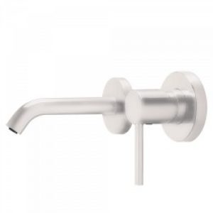 Mitigeur évier mural Corps encastré inclus et non divisible. Bec court 140 mm. – TRES 26220080TBL