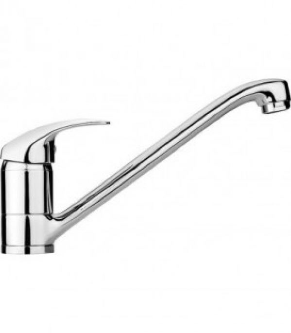 Mitigeur évier Rumba chromé avec bec orientable saillie 236mm