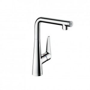 Mitigeur évier Talis Select S 300 aspect acier – Hansgrohe 72820800