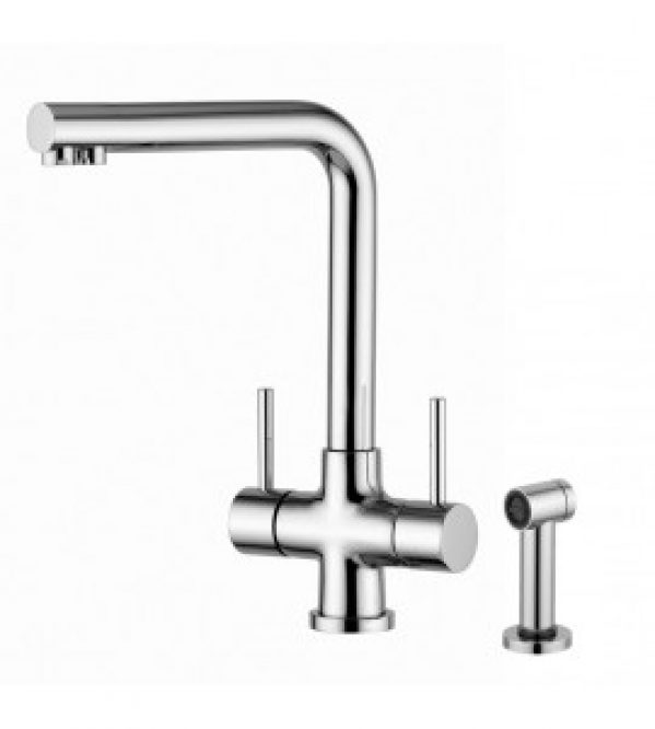 Mélangeur de cuisine à 3 voies avec douche Quadrodesign 373