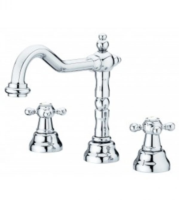 Mélangeur trois trous pour lavabo rétro CLASSIQUE