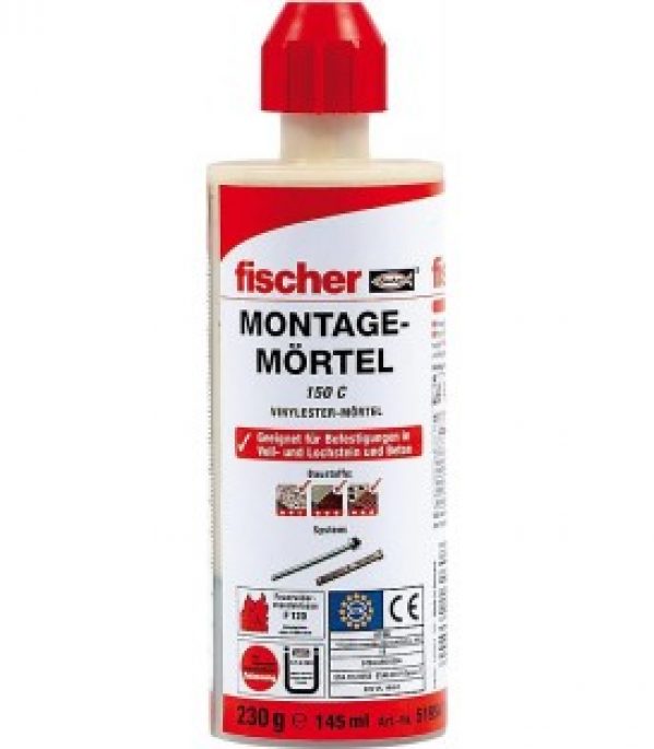 Mortier de montage Fischer 150 C, contenu : 145 ml