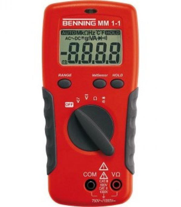 Multimetre numerique avec capteur de volt sans contact Benning MM 1-2 RefNr: 044081