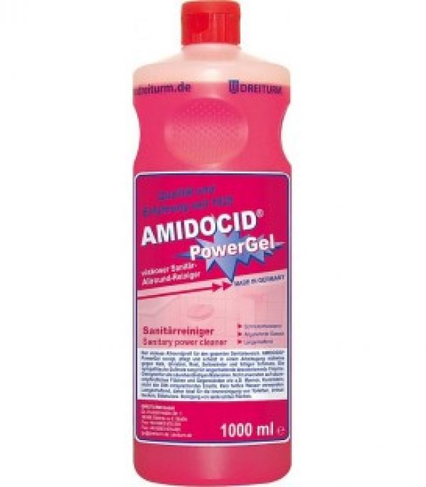 nettoyant sanitaire DREITURM AMIDOCID Powergel 1 litre bouteille