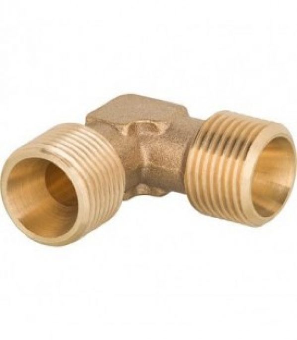 Nipple coude en laiton 1/8 x 1/8 cyl 2 cotes cone interieur