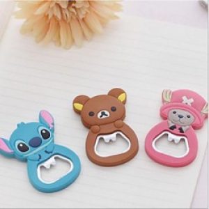 Ouvre-bouteille sous forme de bande dessinée en silicone