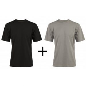Pack 2 t-shirts de travail noir et gris Racing – XXL