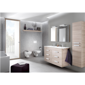 Pack meuble chêne 120 cm 6 tiroirs Debba Roca