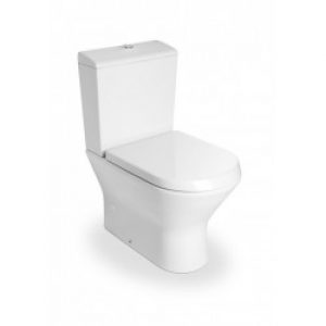 Pack WC avec cuvette compacte et abattant thermodur double laqué Silencio » Blanc NEXO – ROCA A349642000