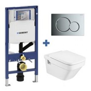 Pack WC DAMA Roca et réservoir Geberit DUOFIX 12cm