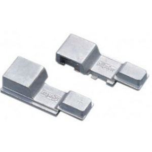 Paire de goujon de raccord pour crémones à deux fourches – zamak