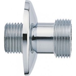 Paire de raccords droits avec rosaces – mâle/mâle