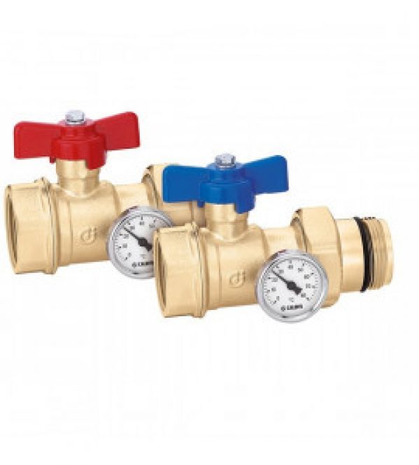 Paire de vannes à sphère CALEFFI 391 S1