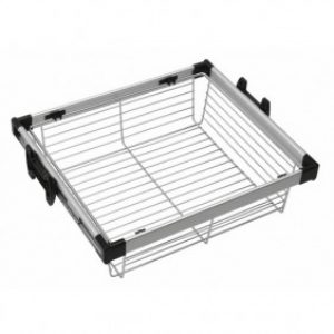 Panier coulissant ajustable à sortie totale