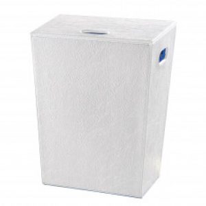 Panier à linge blanc Perle 60cm