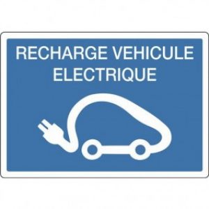 Panneau d’indication – recharge électrique pour véhicule – rigide