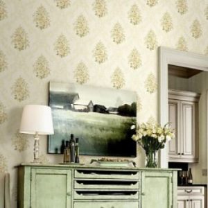 Papier peint classique intissé à motif floral pour revêtement mural