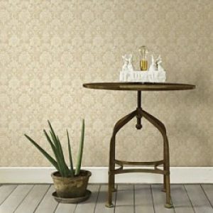 Papier peint classique à motif floral damassé pour revêtement mural