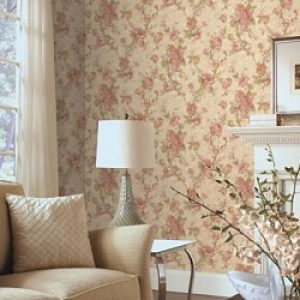 Papier peint classique à motif floral pour revêtement mural