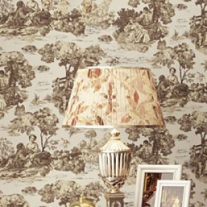 Papier peint contemporain pour revêtement avec motif peint en huile