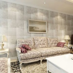 Papier peint contemporain pour revêtement mural à motif en carreaux vernissés