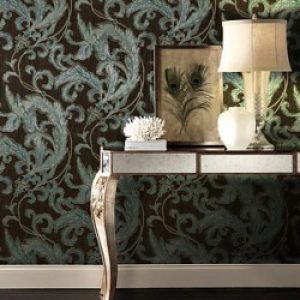 Papier peint contemporain pour revêtement mural à motif floral