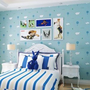 Papier peint Contemporain pour revêtement mural à motif géométrique 3D