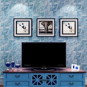 Papier peint intissé avec motif sous forme de brique de mur de style moderne