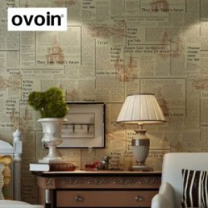 papier peint Journal Vintage Vinyle