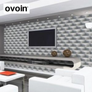 Papier Peint Moderne 3D Conception Carré Cube