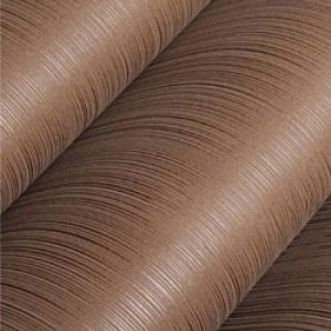 Papier Peint Moderne Solide à Bande Plaine Floqué Non-tissé pour Mur de Chambre Marron foncé 5.3m2