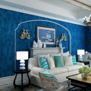 Papier peint mural contemporain ombré de tâches à effet de marbre rétro éclairé