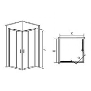 Pare-douche d’angle Austin Futurbaño