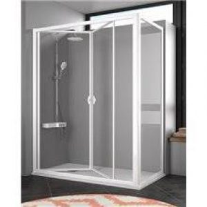 Pare-douche d’angle en acrylique avec porte…
