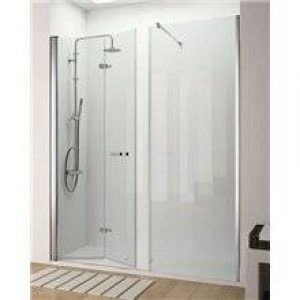 Pare-douche frontal avec porte pliante et…