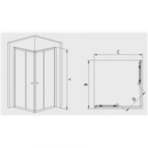 Paroi de douche d’angle Élite de Futurbaño