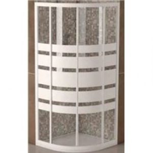 Paroi de douche semi-circulaire Corse de Futurbaño