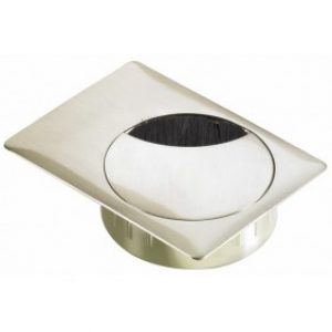 Passe-câbles zamak rectangulaire