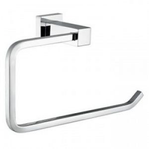 Patère contemporaine en laiton chromé