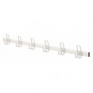 Patères en acier sur lisse