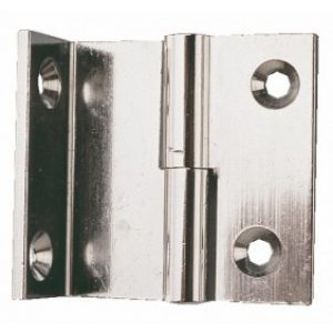 Paumelle équerre en laiton chromé