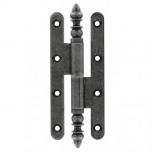 Paumelle rustique – menuiserie bois – à bouts ronds – fer patiné