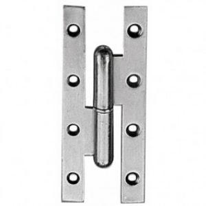 Paumelles menuiserie bois à bouts carrés en acier