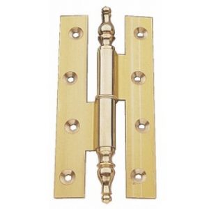 Paumelles menuiserie bois à vases en laiton poli