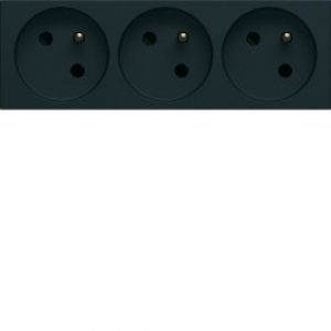 PC triple goul 2P+T 16A night – APPAREILLAGE MURAL GALLERY HAGER WXF423N